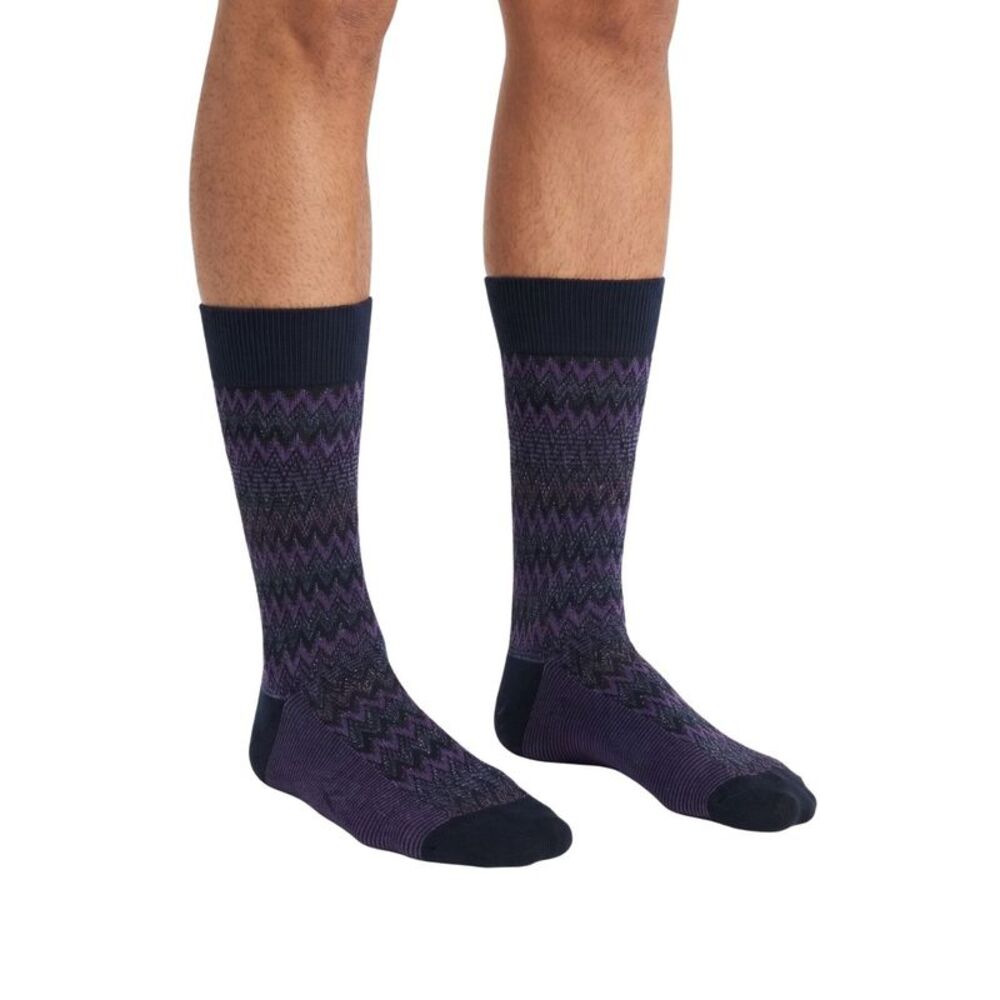 Missoni Purple Mens Crew Socks-